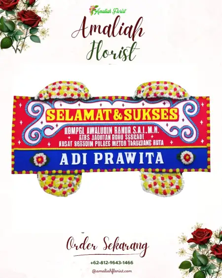 Papan Bunga Ucapan Selamat Tulis